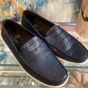 Men’s Mark Joseph, New York, leather loafer navy blue 11 like new